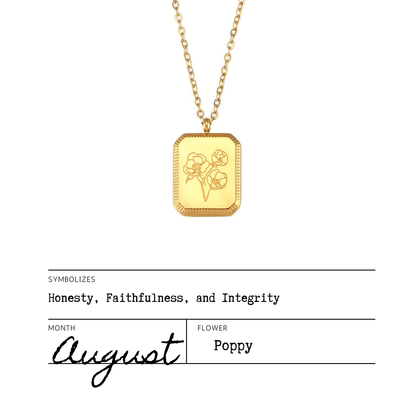 Birth Flower Necklaces
