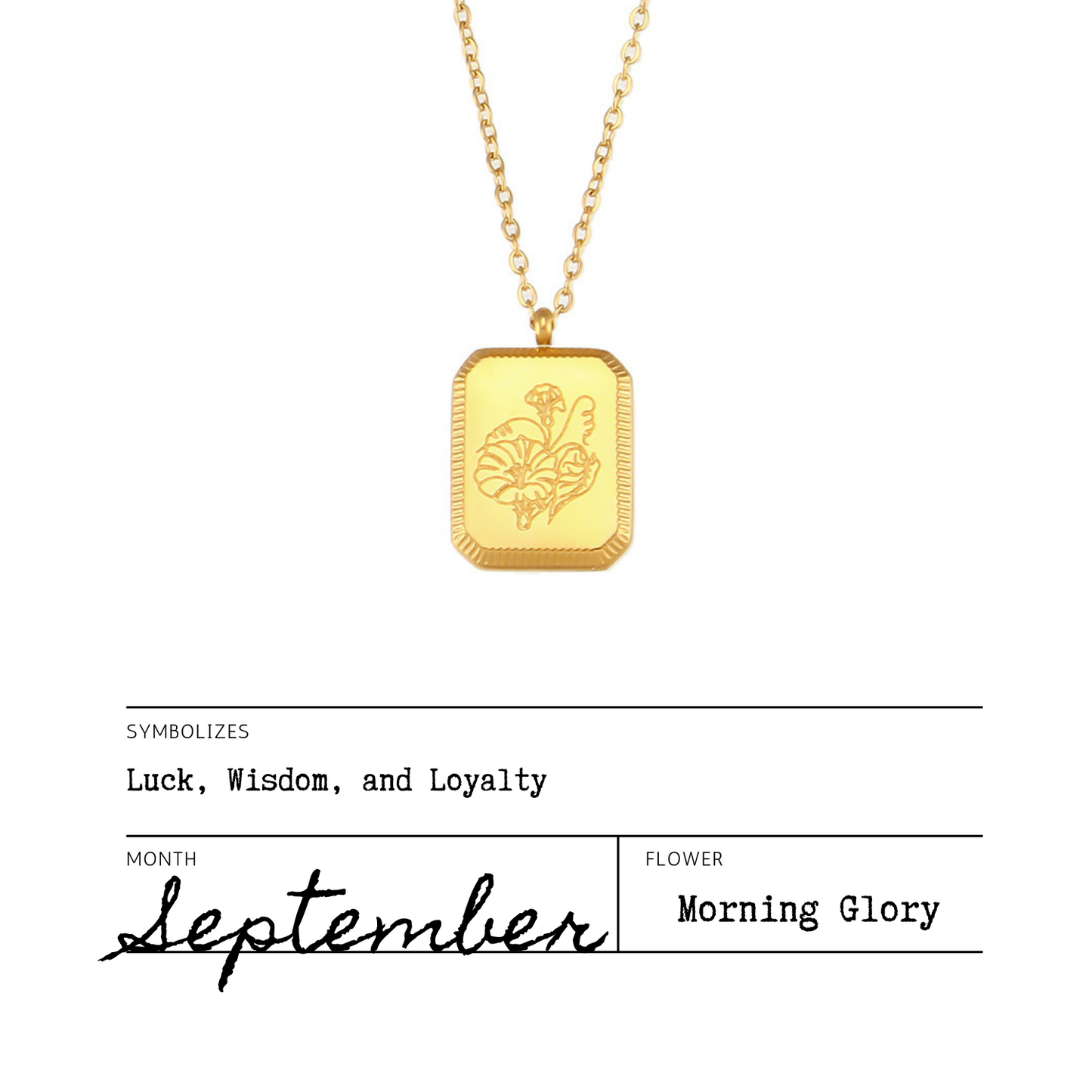 Birth Flower Necklaces