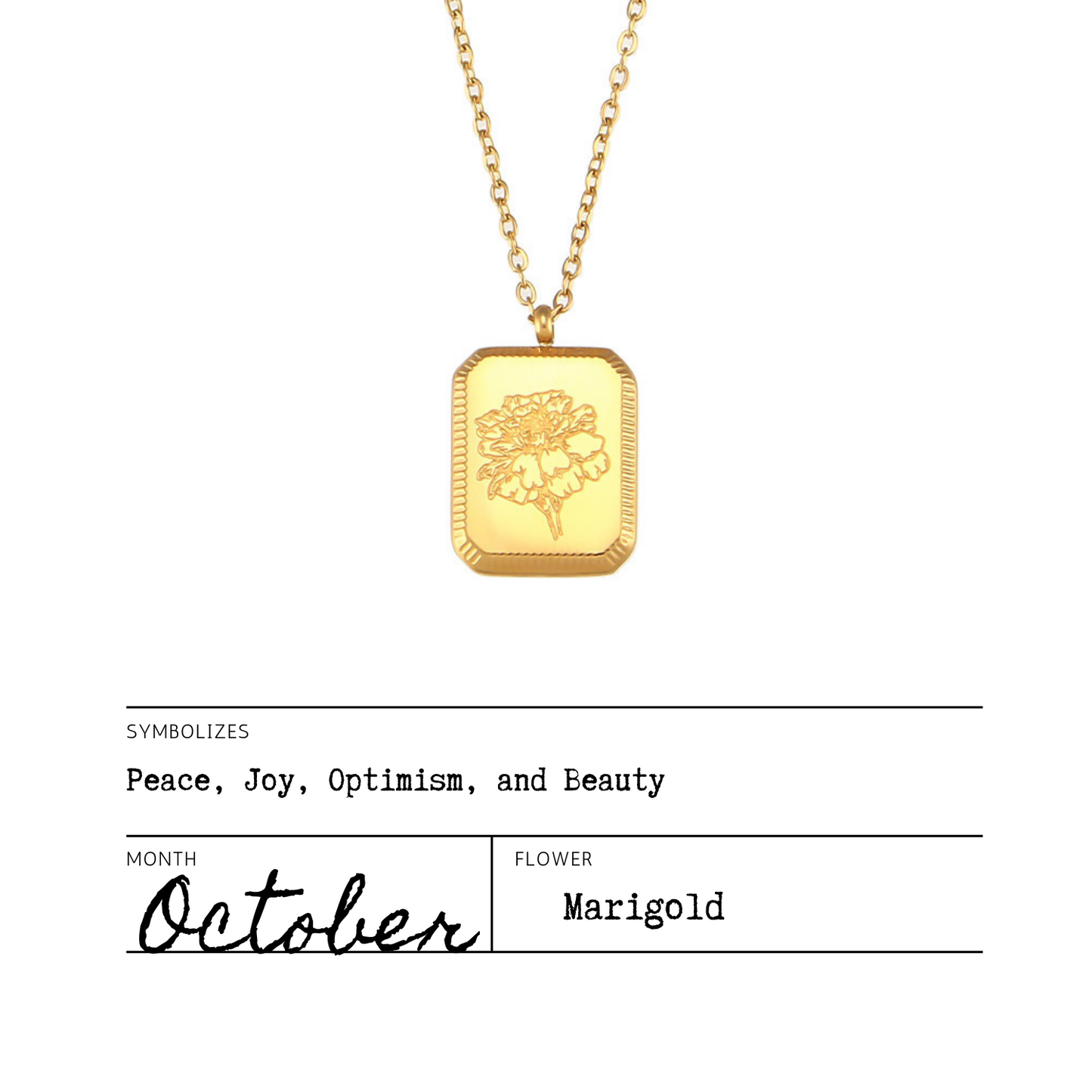 Birth Flower Necklaces