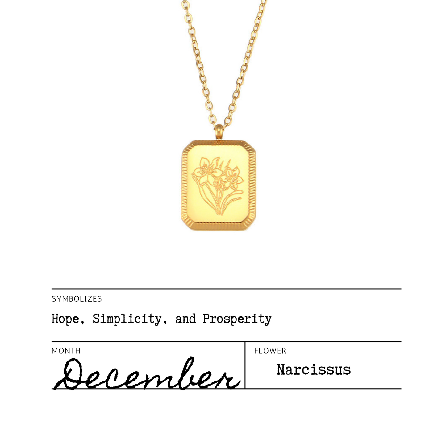 Birth Flower Necklaces