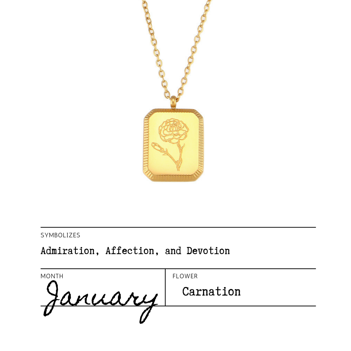 Birth Flower Necklaces