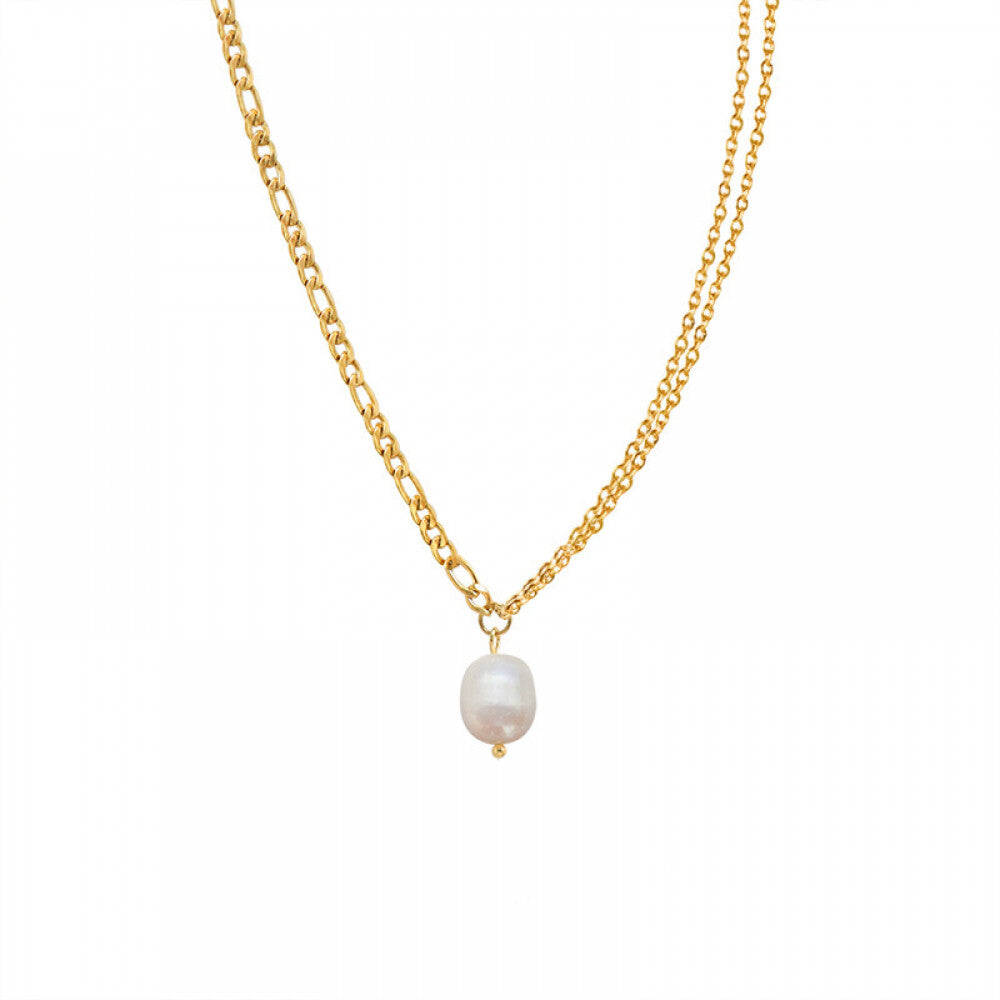 Double Chain Freshwater Pearl Necklace