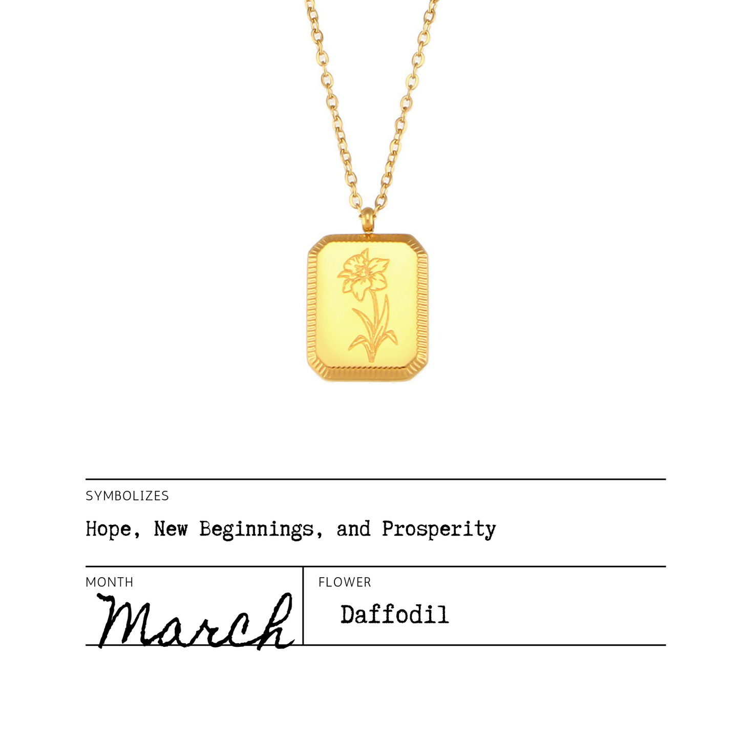 Birth Flower Necklaces