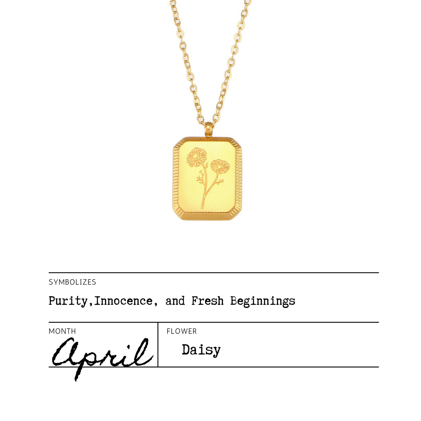 Birth Flower Necklaces