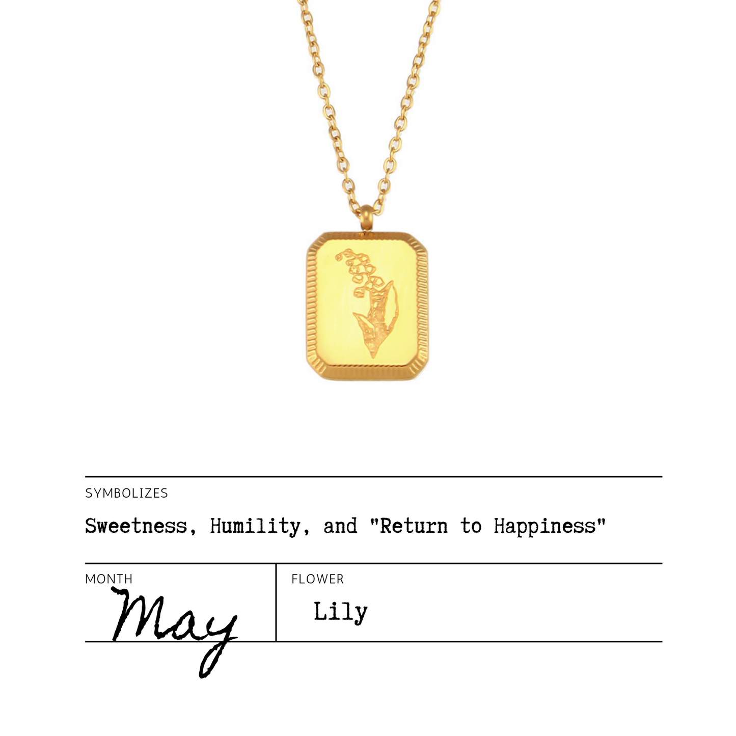 Birth Flower Necklaces
