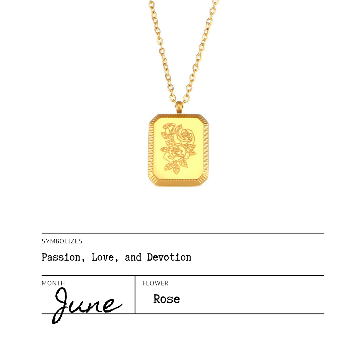 Birth Flower Necklaces