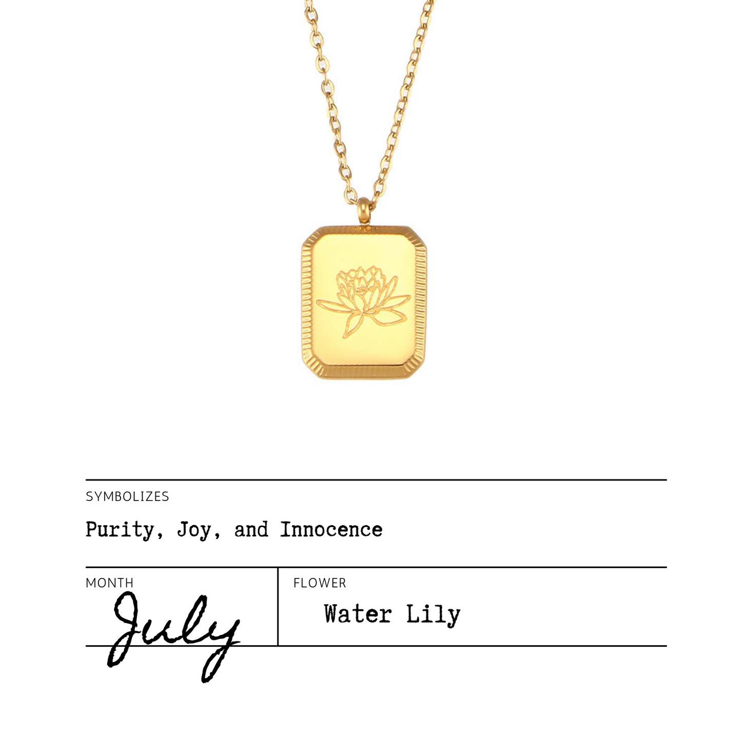 Birth Flower Necklaces