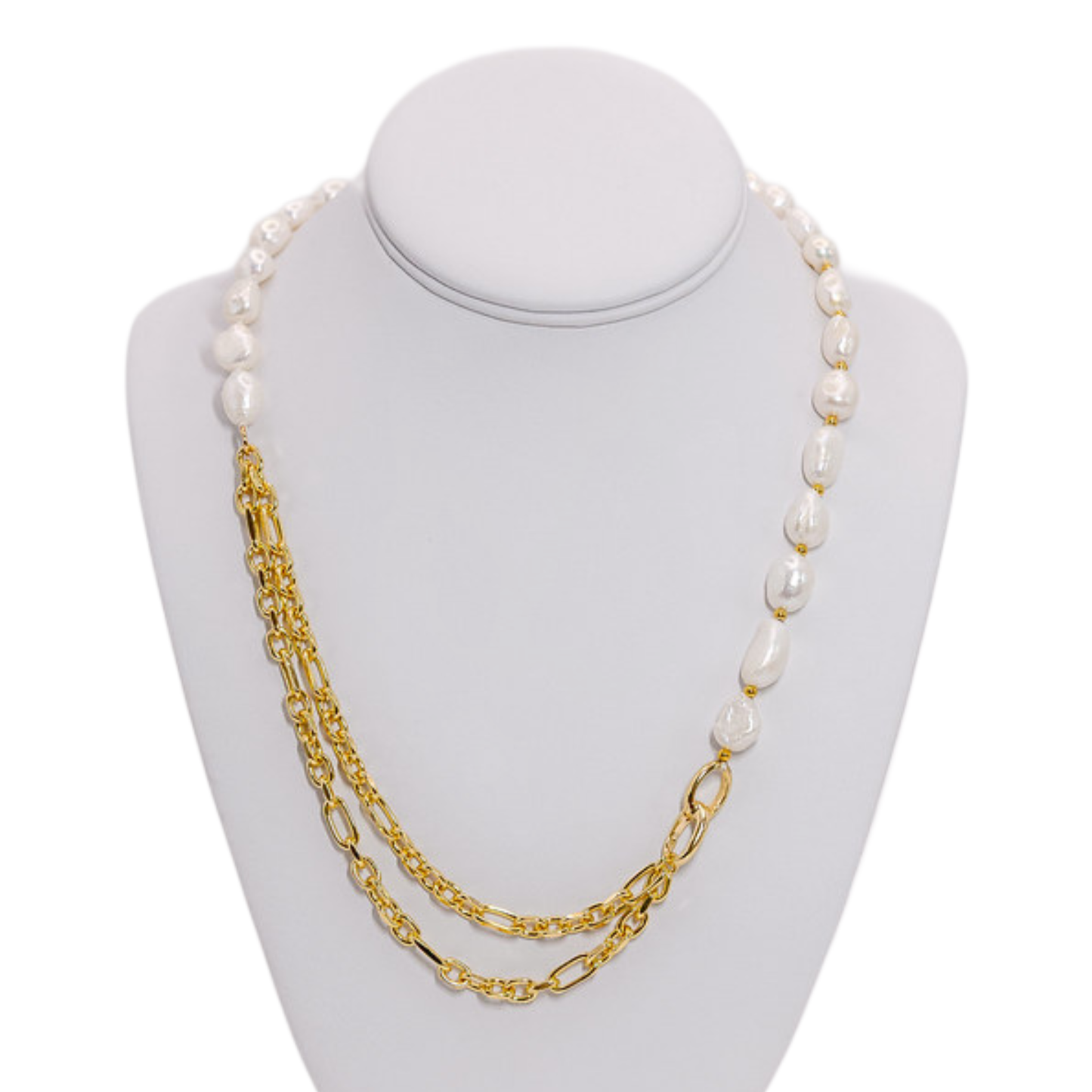 Pearl & Chain Necklace