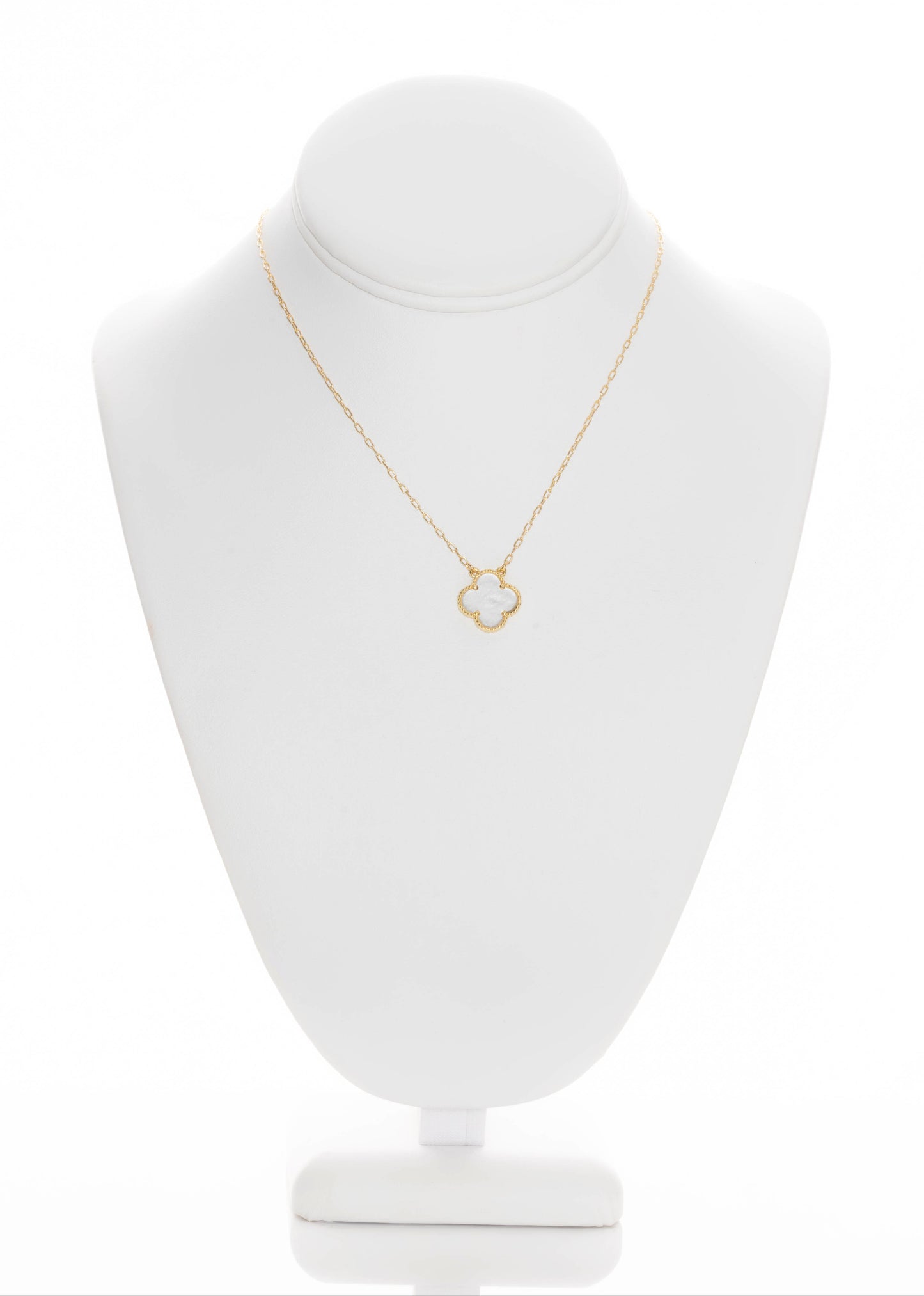 Van "Link" Clover Necklace, MOP