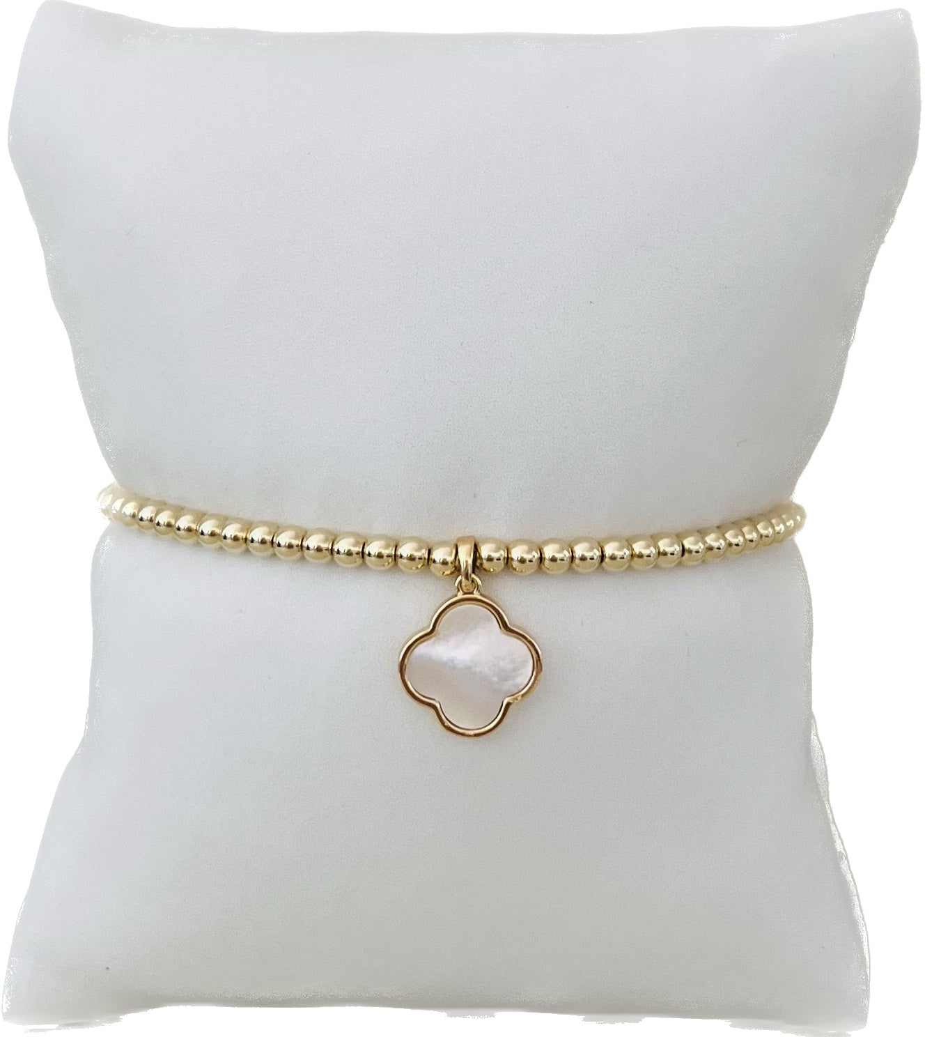 MOP Clover Charm Bracelet