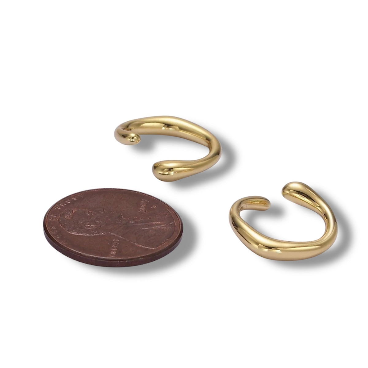 14K Gold Filled Molten Ear Cuff