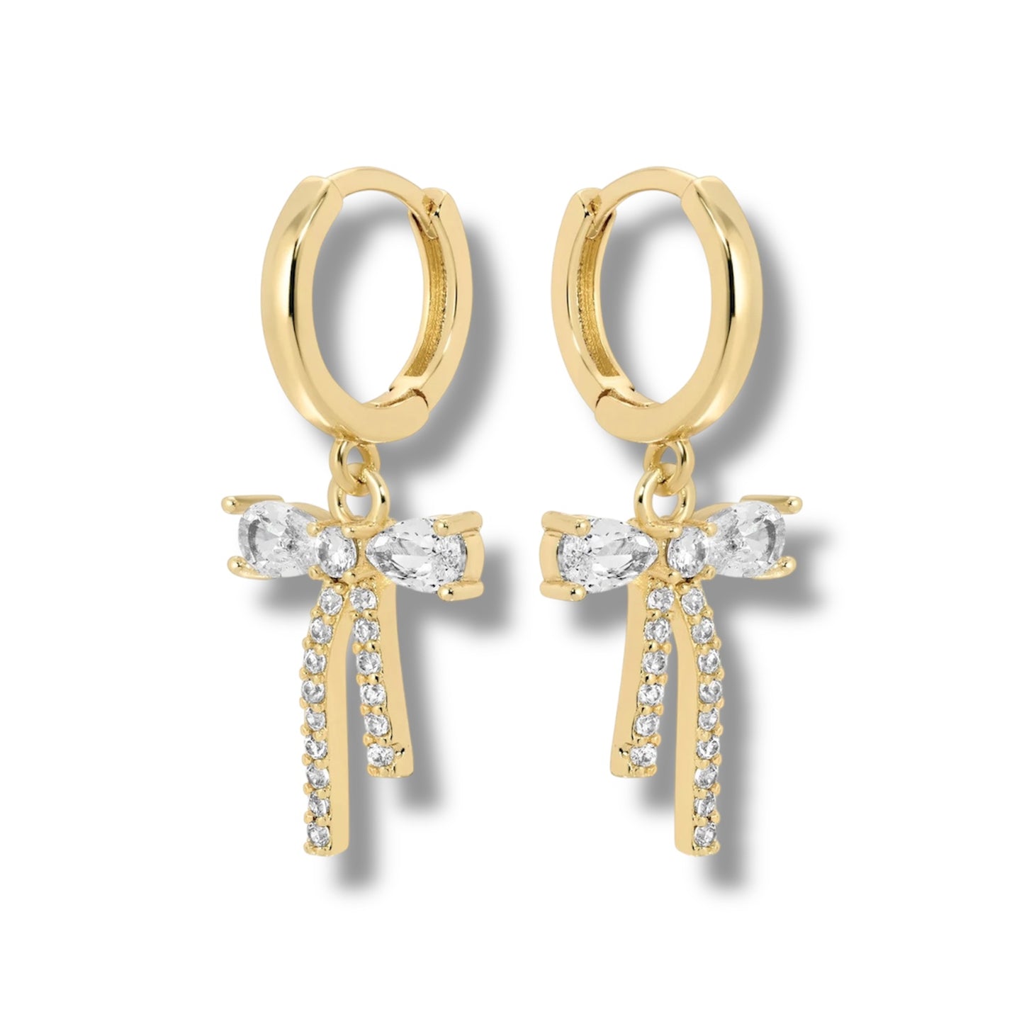 Crystal Bow Earrings
