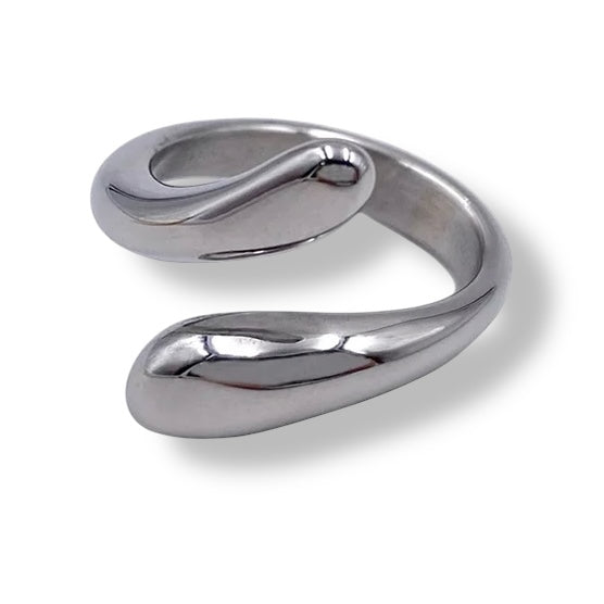 Silver Teardrop Ring