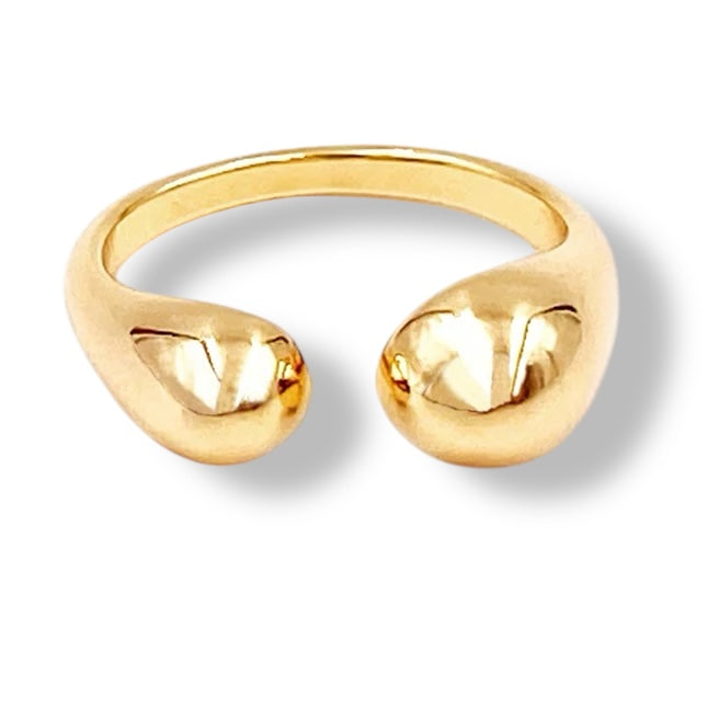 Double Ball Open Ring