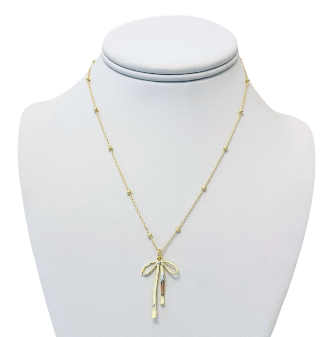Dainty Bow Necklace