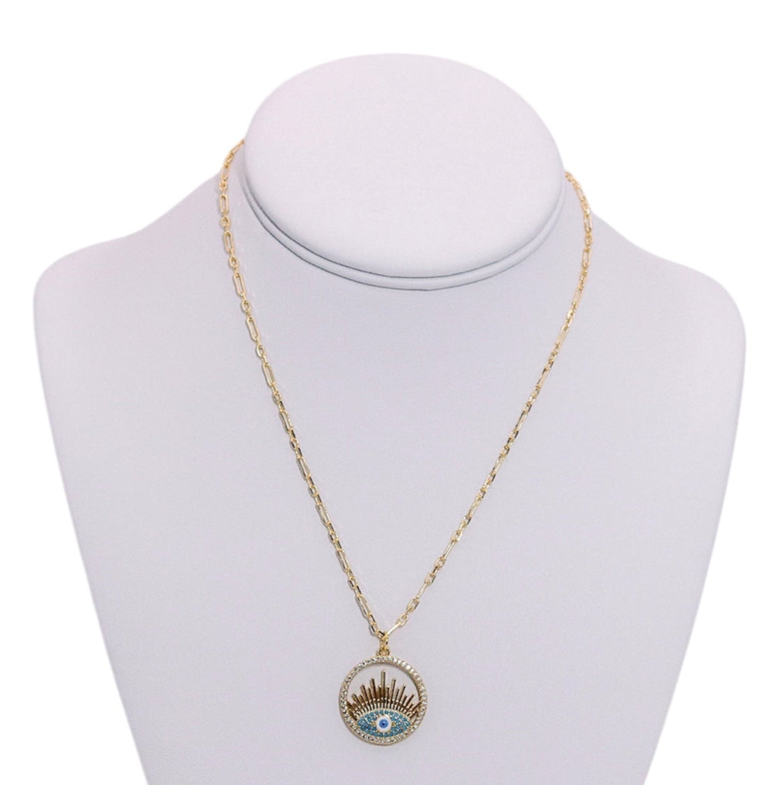 Turquoise Evil Eye Necklace