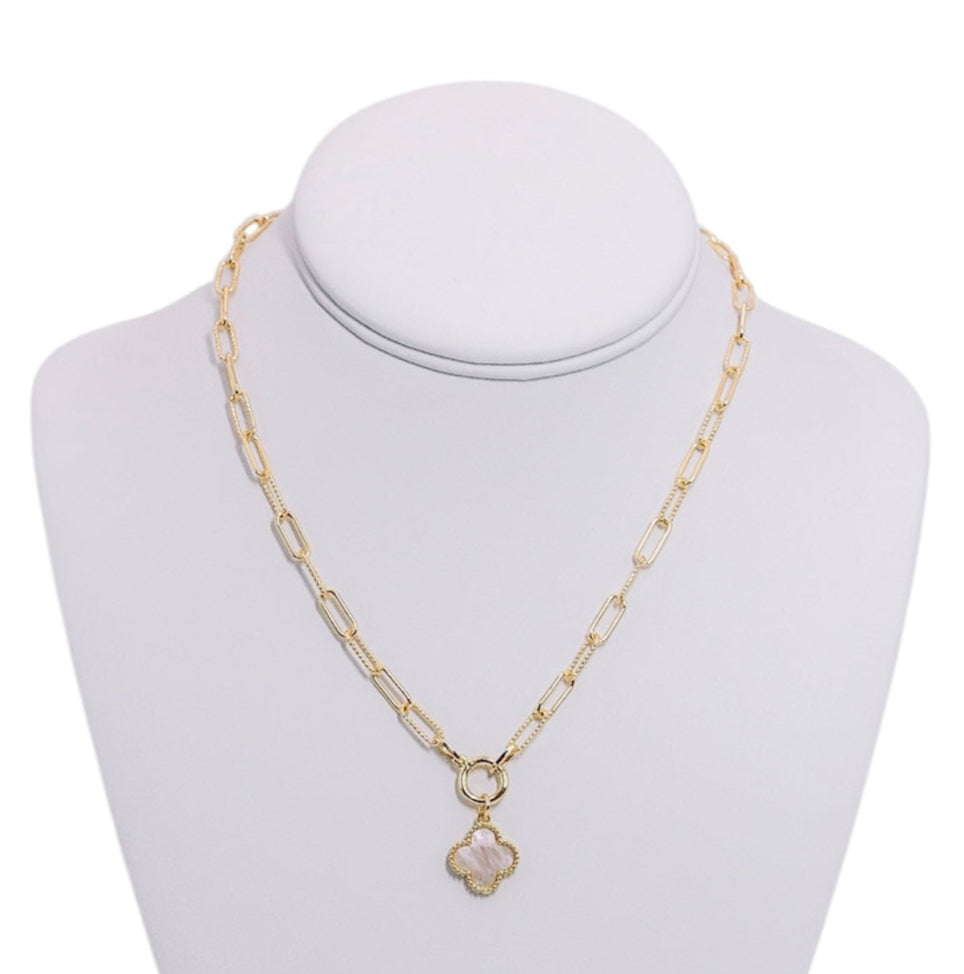Paperclip Clover Necklace