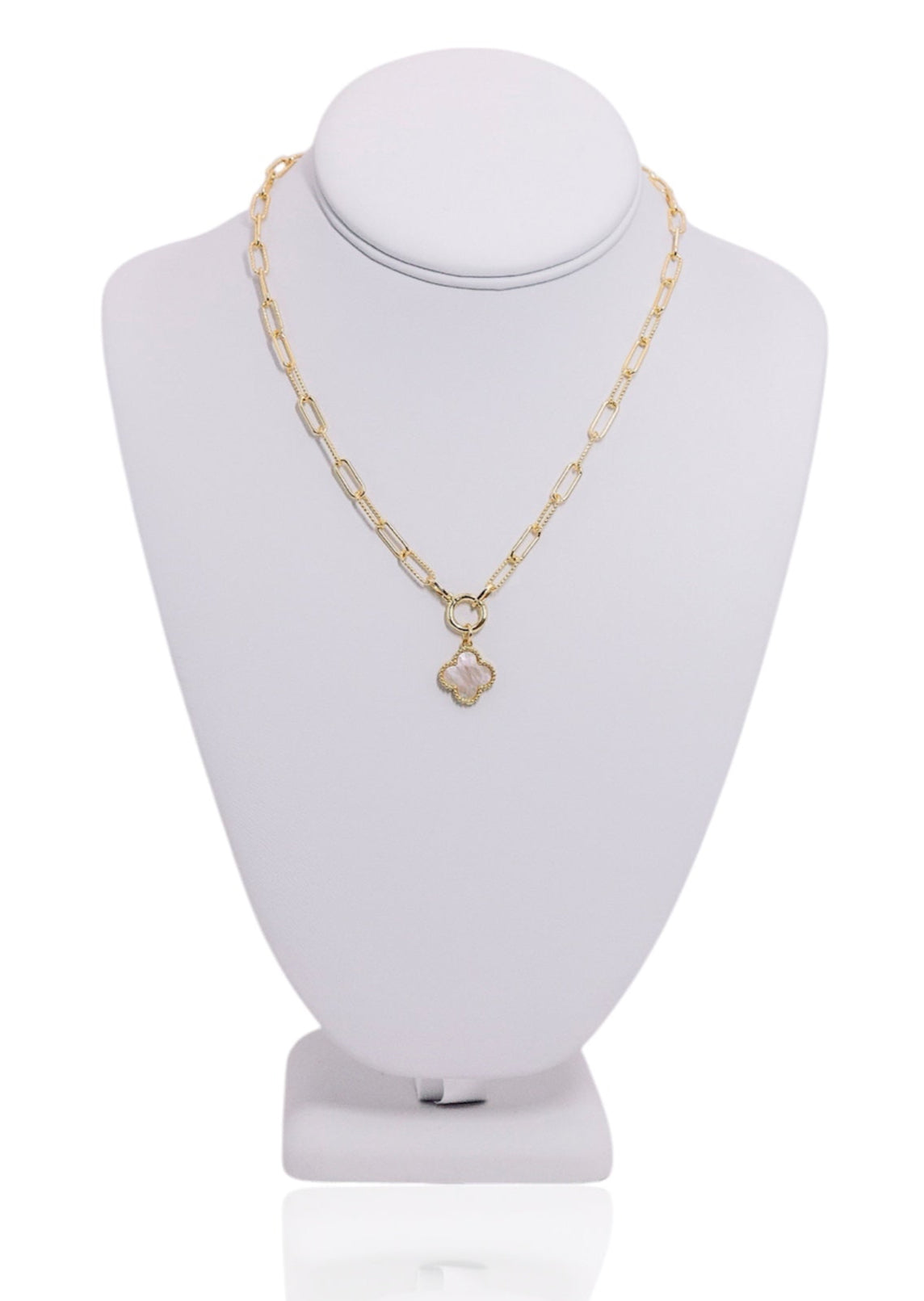 Paperclip Clover Necklace