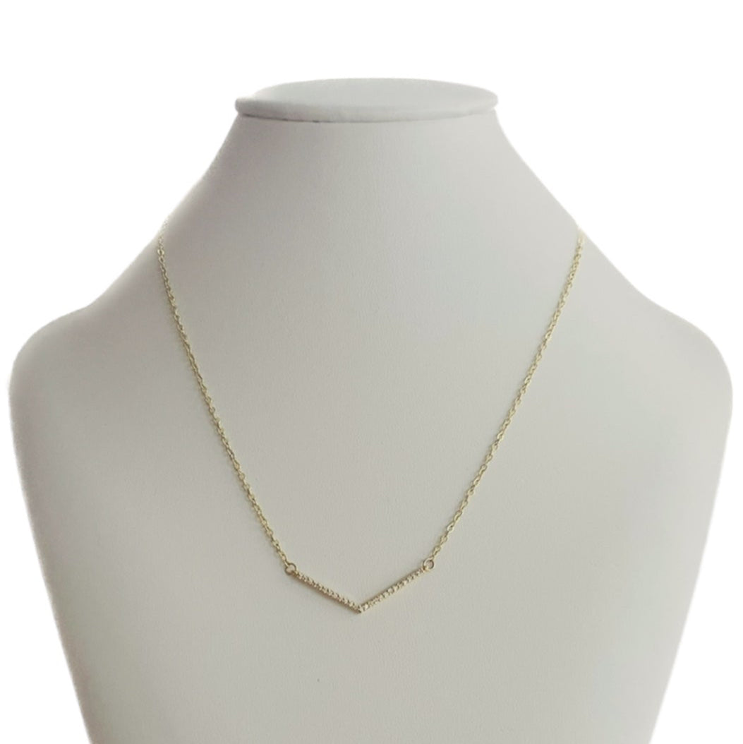 Pave Chevron Necklace