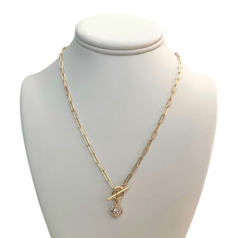 CZ Toggle Necklace