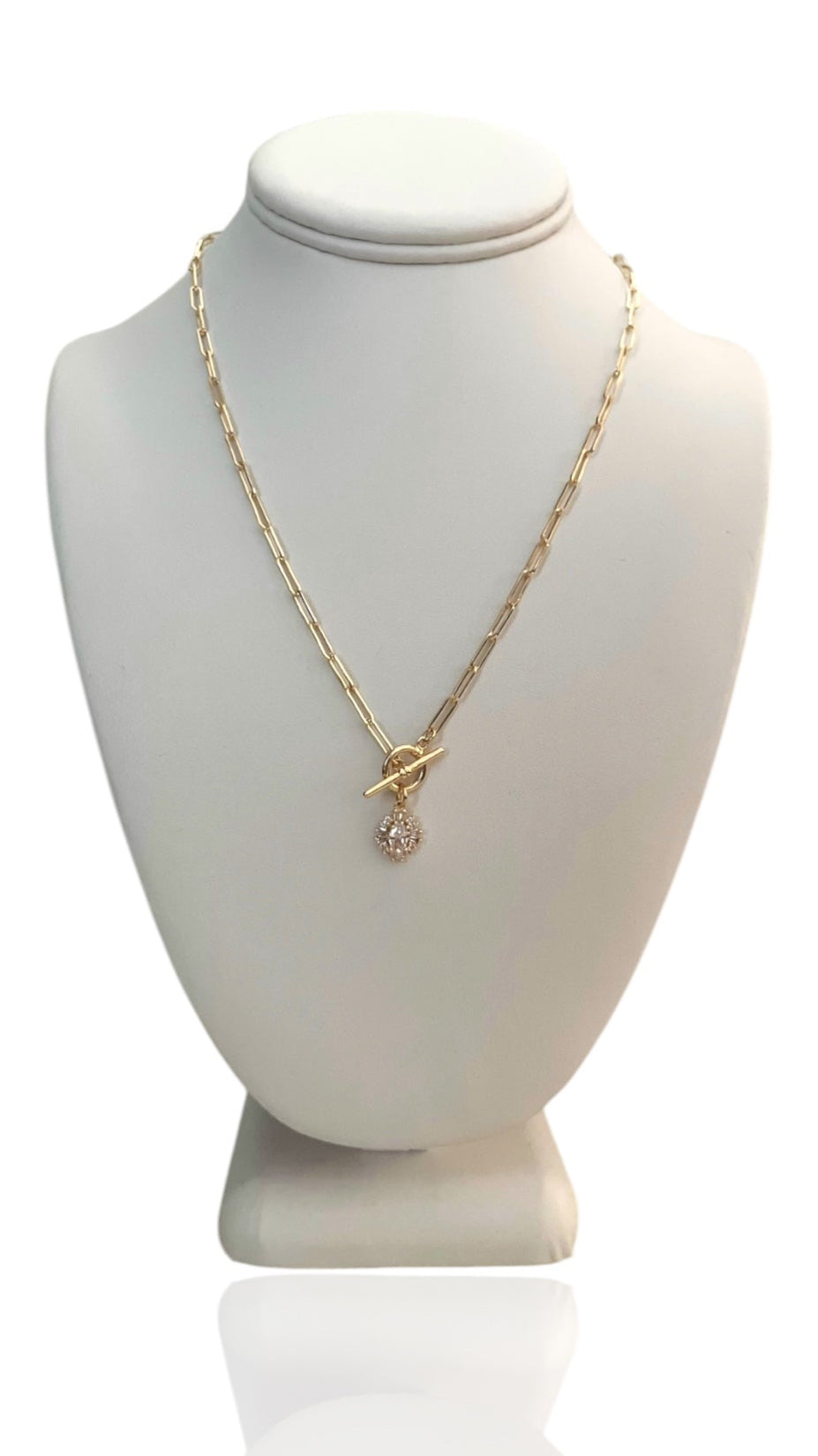 CZ Toggle Necklace