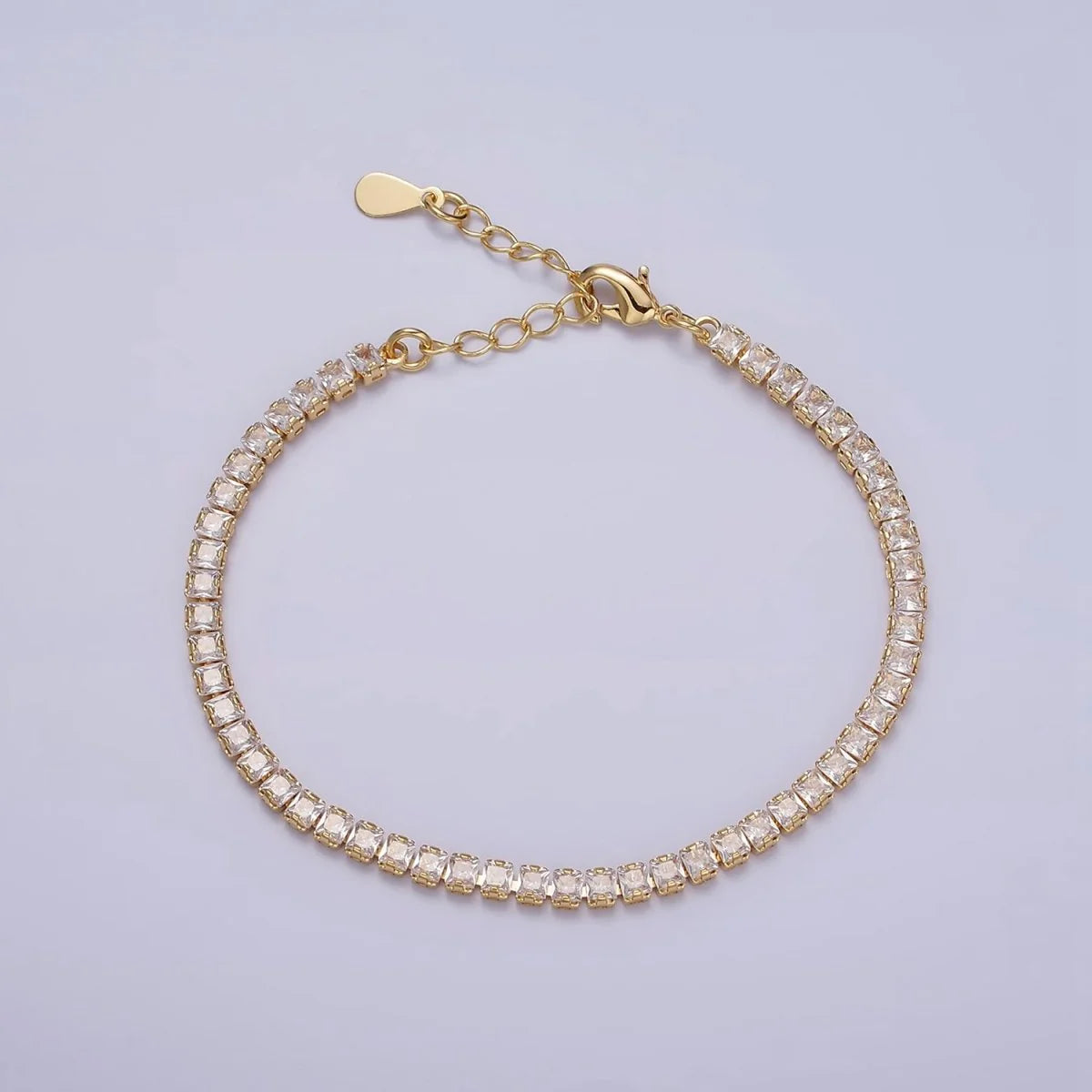 3mm Square Tennis Bracelet