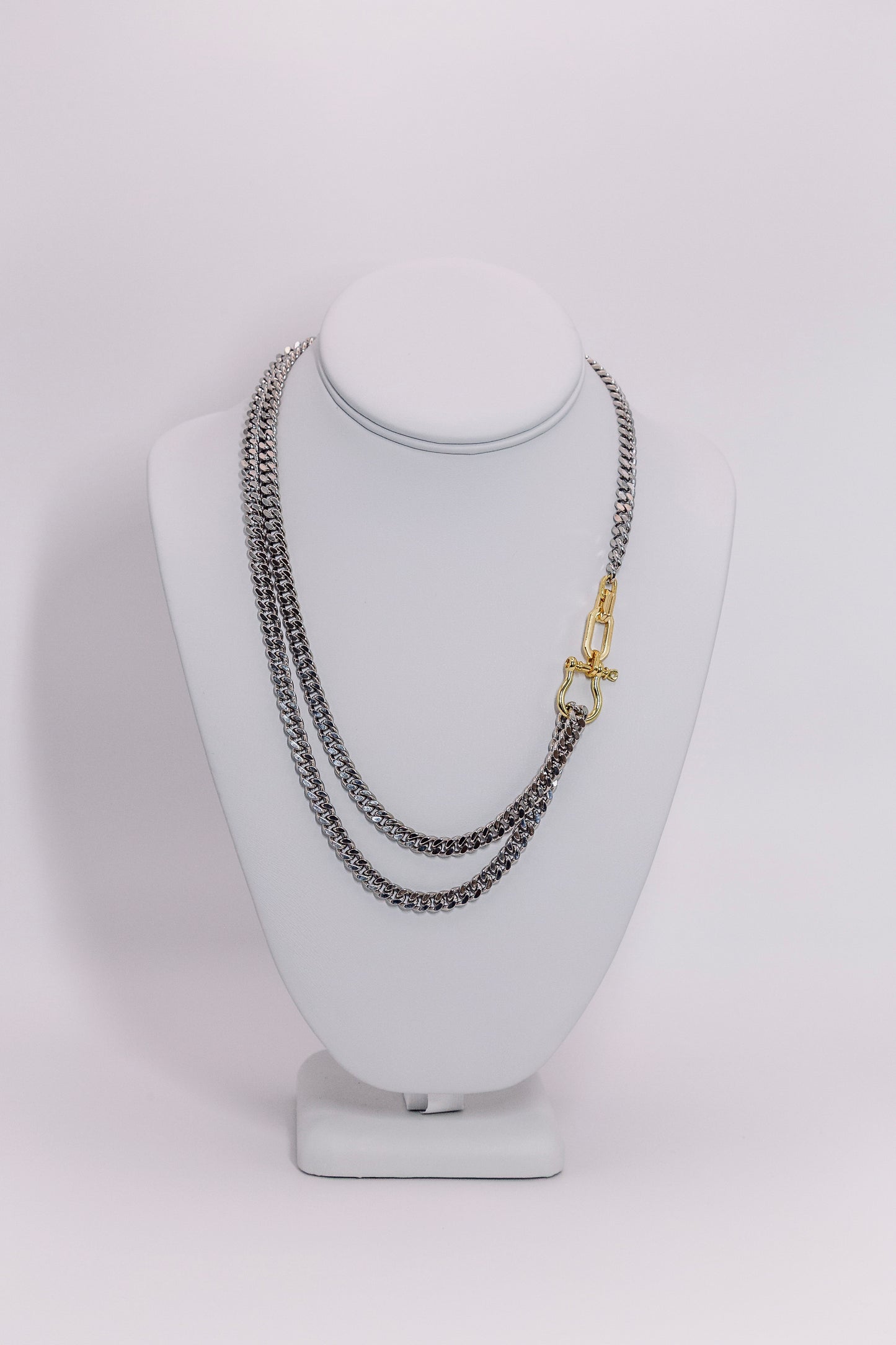 Cuban Link Shackle Necklace