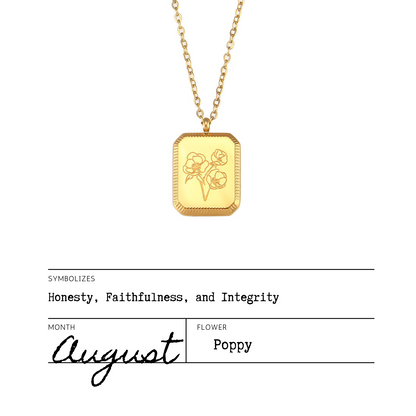 Birth Flower Necklaces
