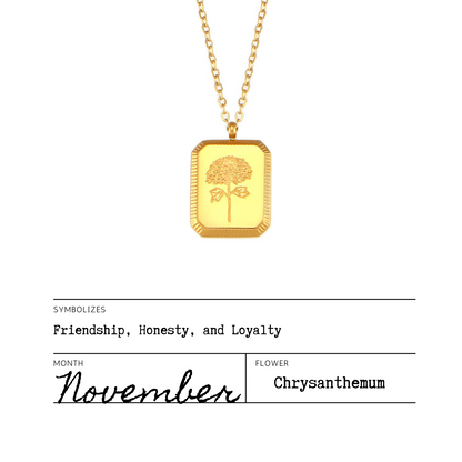 Birth Flower Necklaces