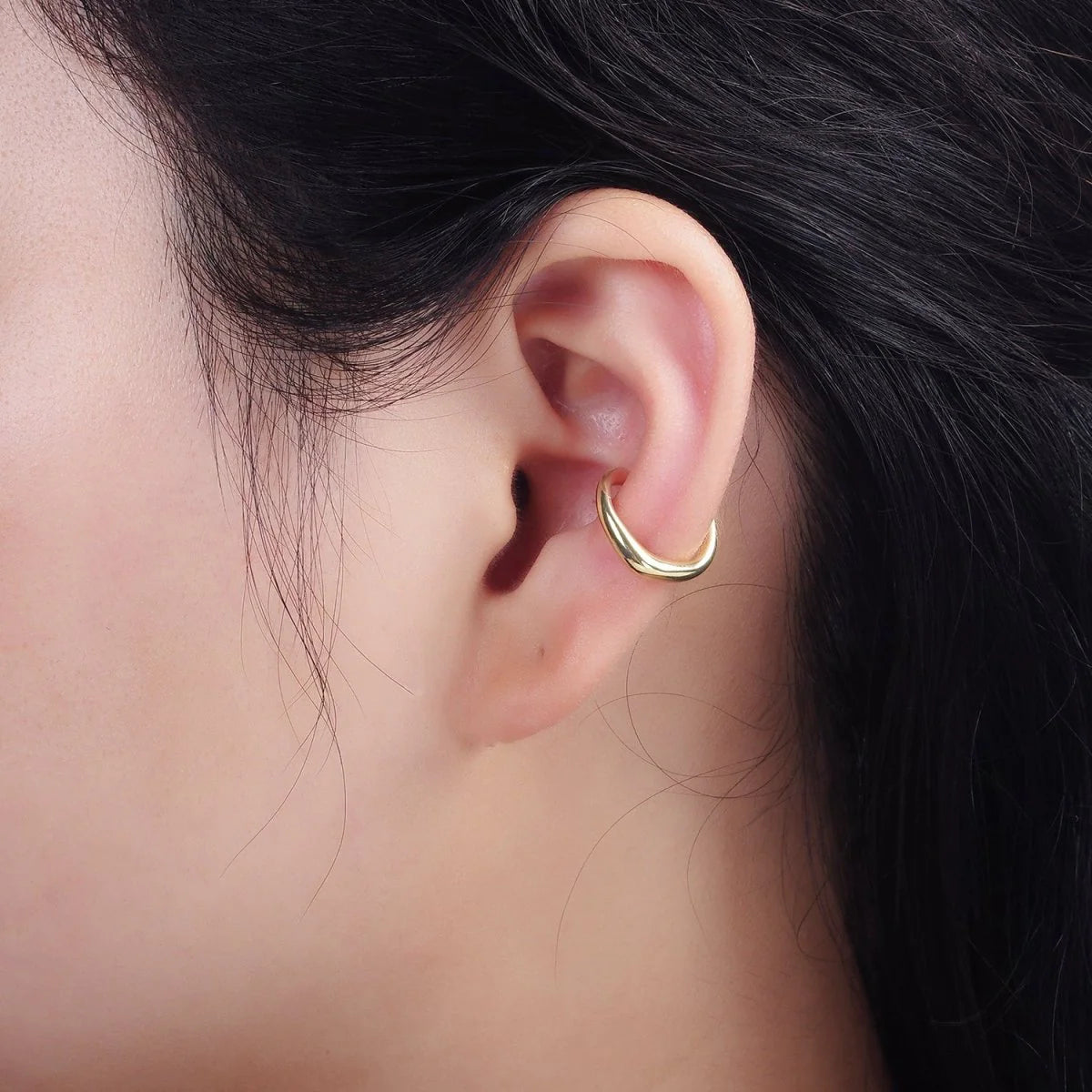 14K Gold Filled Molten Ear Cuff