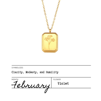 Birth Flower Necklaces