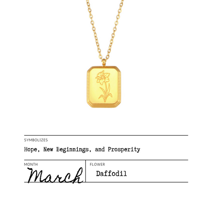 Birth Flower Necklaces