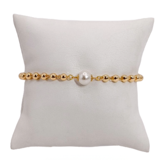Pearl Ball Chain Bracelet