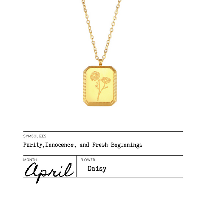 Birth Flower Necklaces