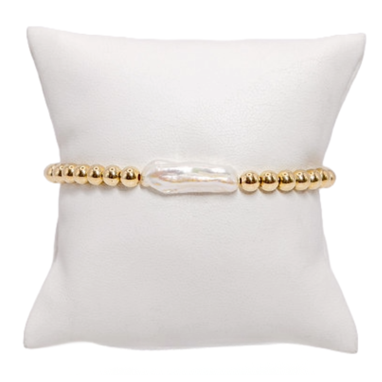 Oblong Pearl Bracelet