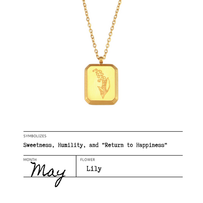 Birth Flower Necklaces