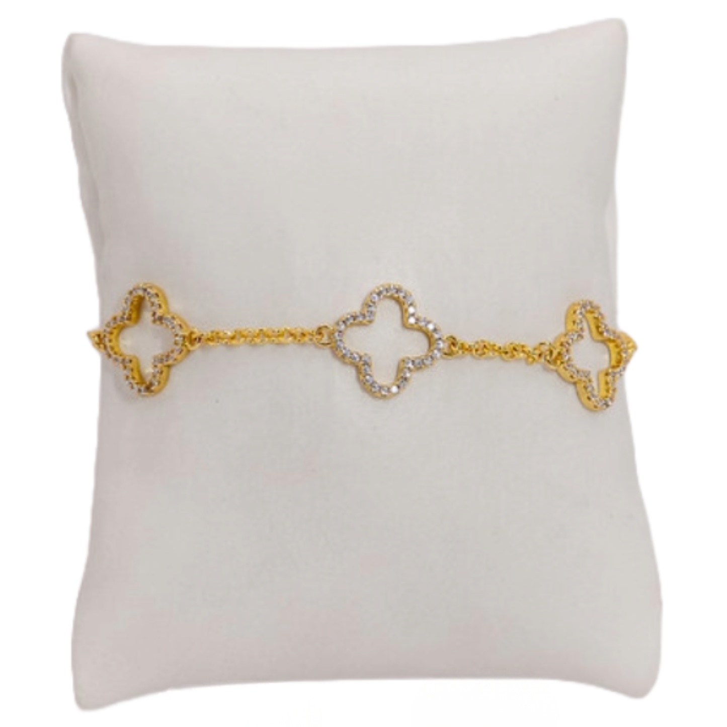 Pave Clover Bracelet