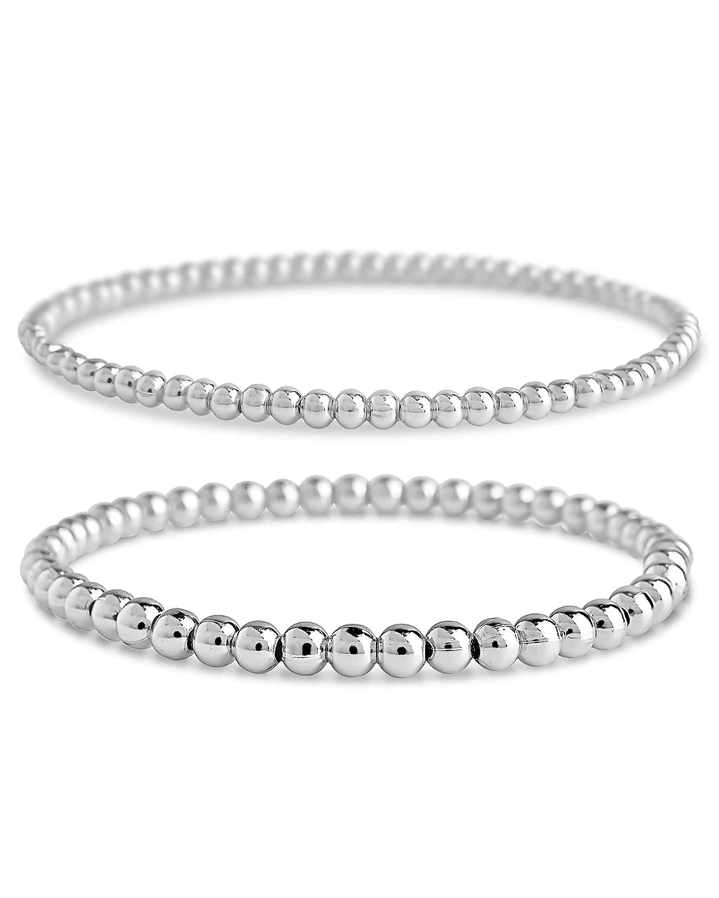 Sterling Silver Bead Bracelets