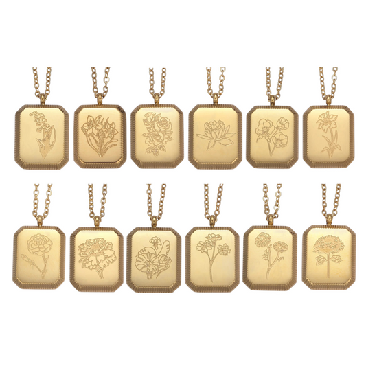 Birth Flower Necklaces
