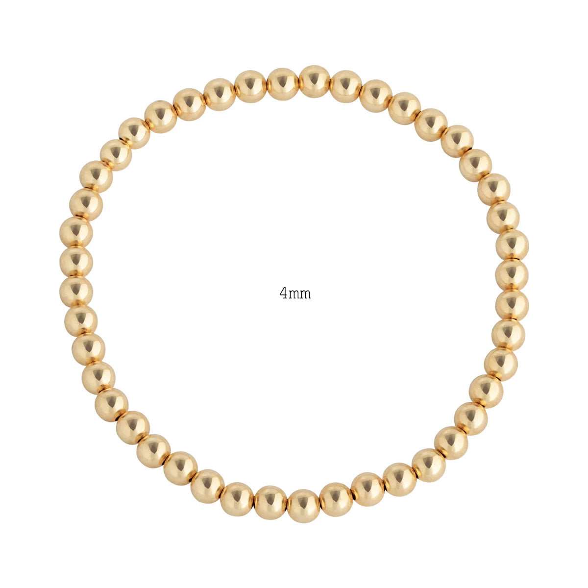 Gold Filled Bead Bracelets (3mm, 4mm, 5mm)