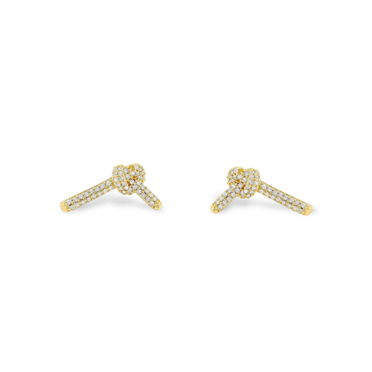 CZ Knot Earring