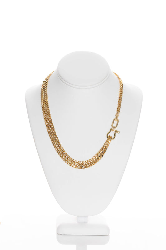 Cuban Link Shackle Necklace