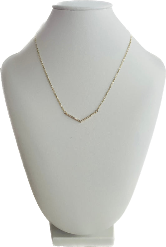 CZ Chevron Necklace