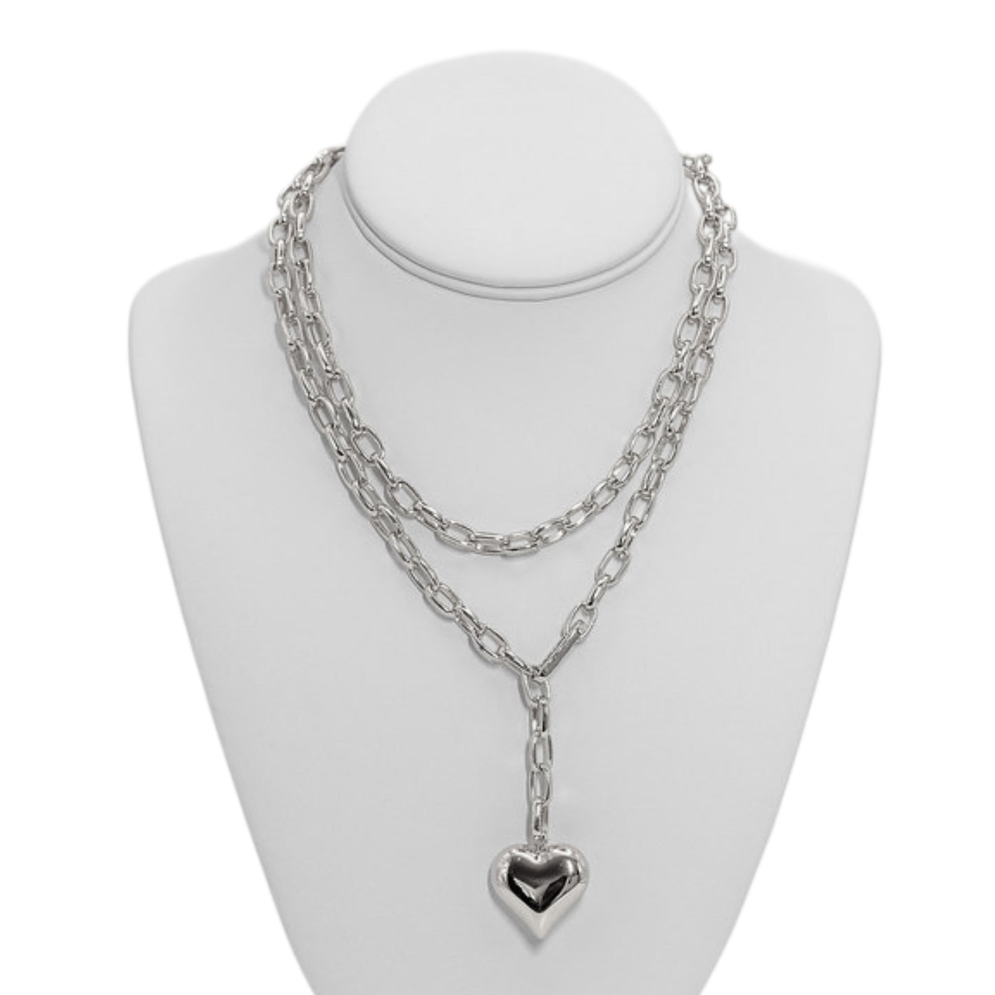 Large Puffy Heart Necklace