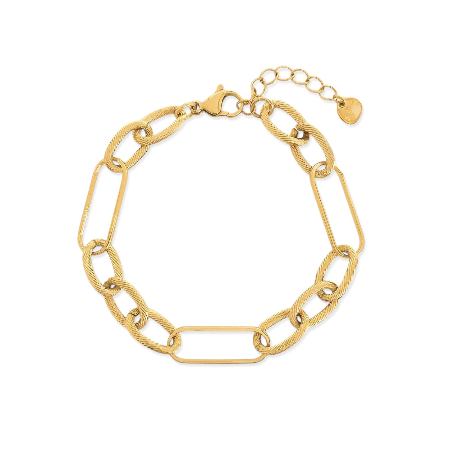 Textured Link Bracelet