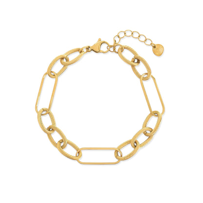 Textured Link Bracelet