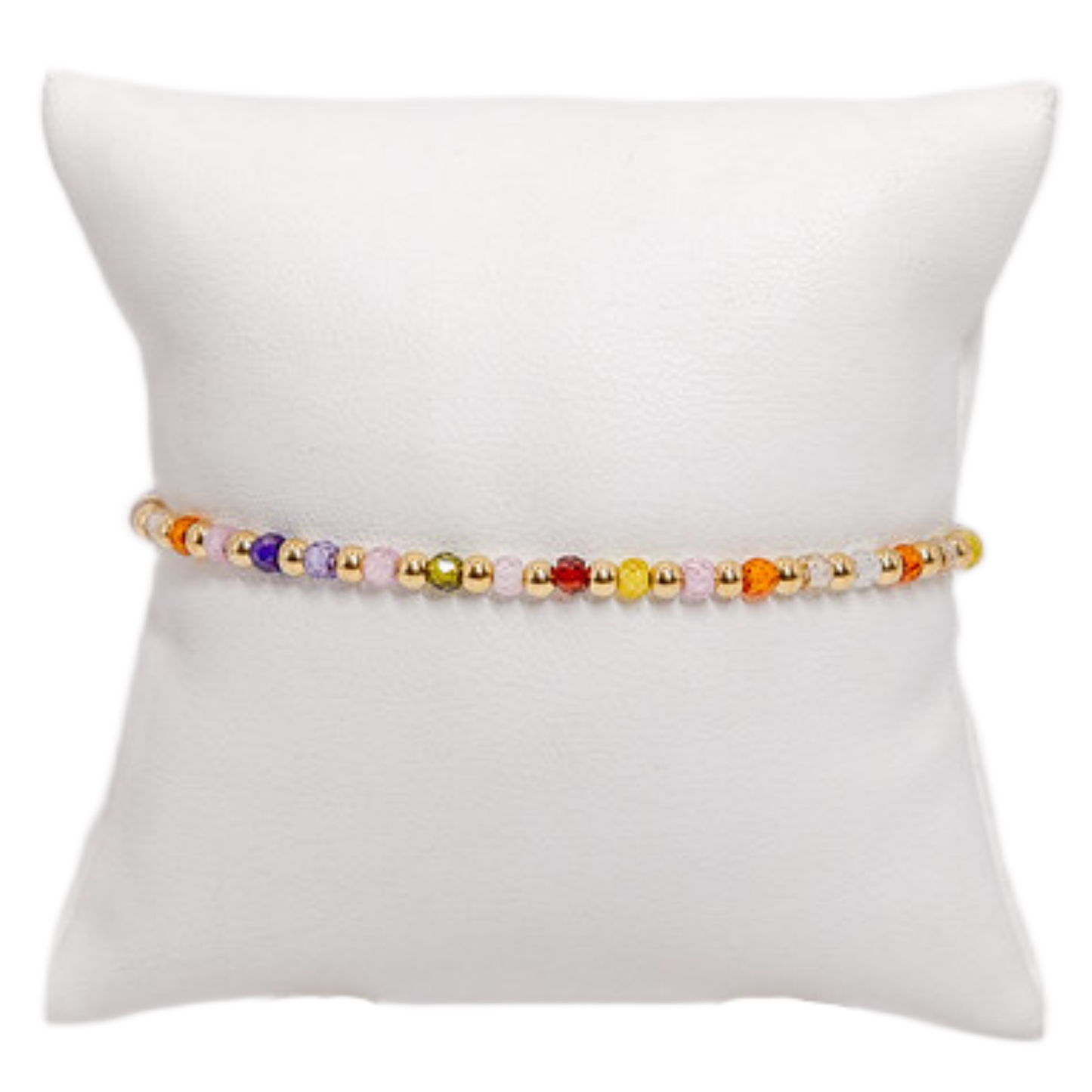 Colorful 3mm Gold Filled Bracelet