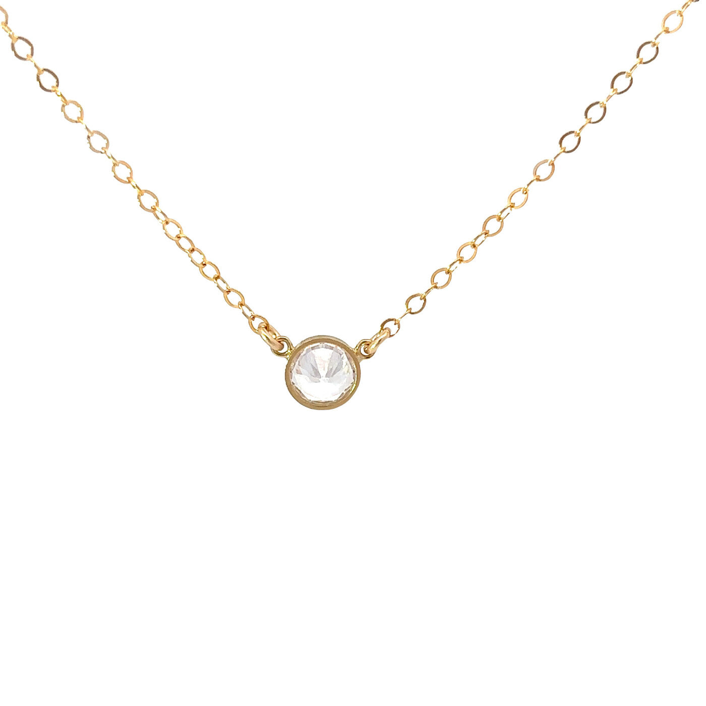 Gold Filled Bezel Necklace