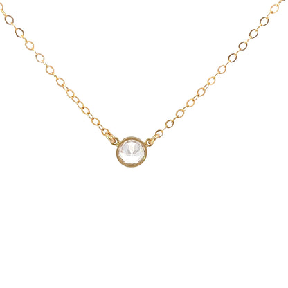 Gold Filled Bezel Necklace