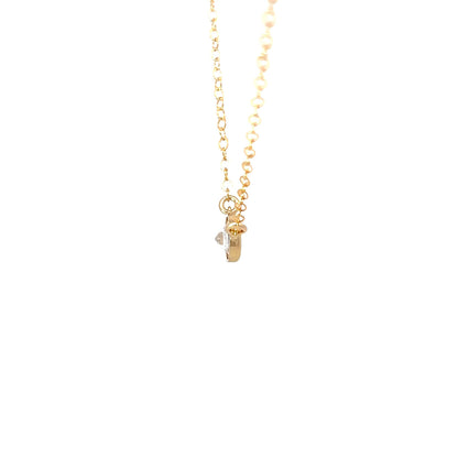 Gold Filled Bezel Necklace